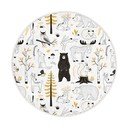 Dzeltens/balts bērnu paklājs ø 120 cm Comfort – Mila Home