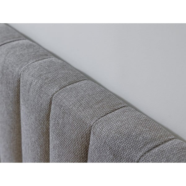 Gaiši pelēka/dabīga toņa divvietīga gulta ar redelēm 180x200 cm Oceane – Bobochic Paris-image-4