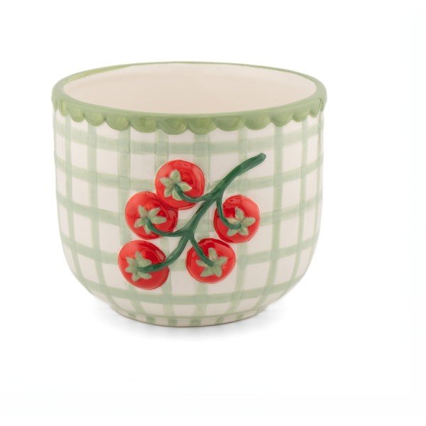 Porcelāna ar rokām apgleznots puķu poda apvalks ø 12 cm Tomato – Sass & Belle