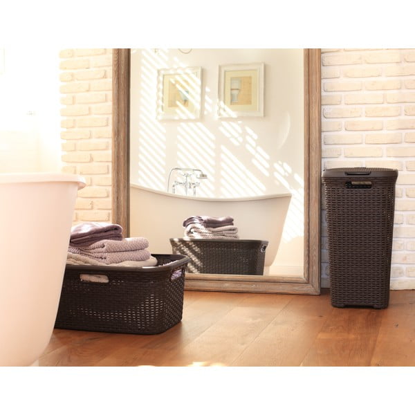 Brūns veļas grozs Curver Hamper, 40 l-image-2