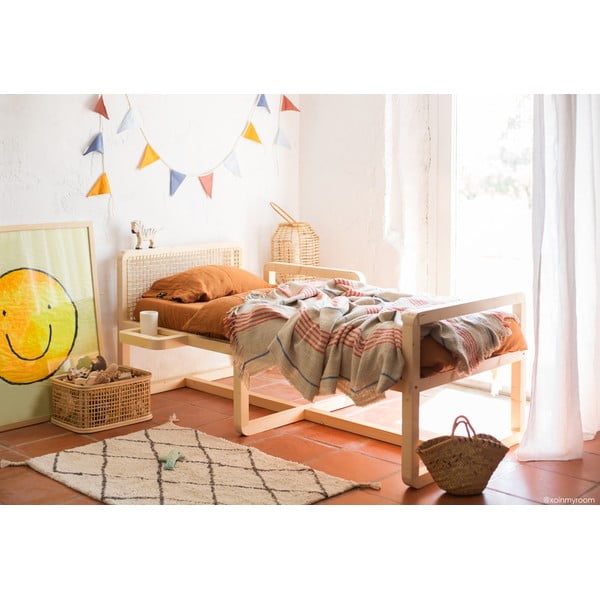 Krēmkrāsas mazgājams/ar rokām darināts kokvilnas paklājs 70x100 cm Mini Bereber – Lorena Canals-image-3