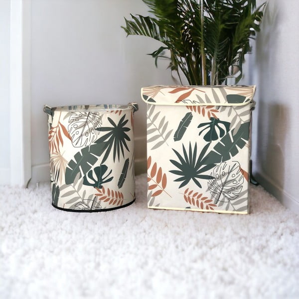 Tekstila uzglabāšanas grozi (2 gab.) – Mioli Decor-image-1