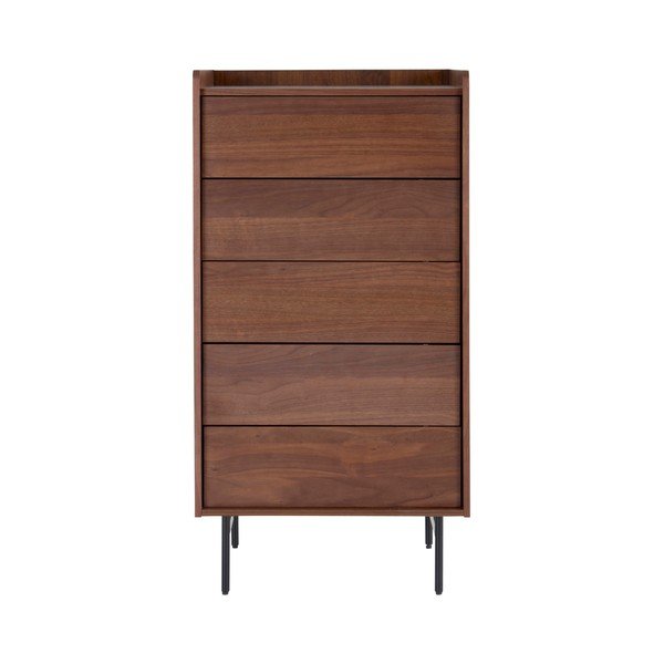 Tumša dabīga toņa kumode ar riekstkoka imitāciju 60x118,5x45 cm Örgryte – Jotex-image-2