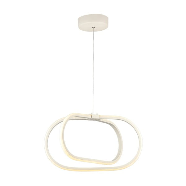 Balta metāla LED piekaramā lampa ø 42 cm Loca – Squid Lighting