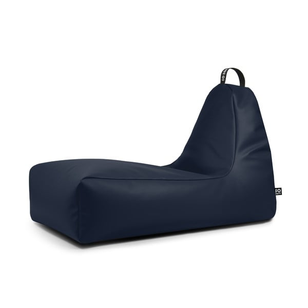 Tumši zils sēžammaiss no ādas imitācijas Chill XXL – So Soft?