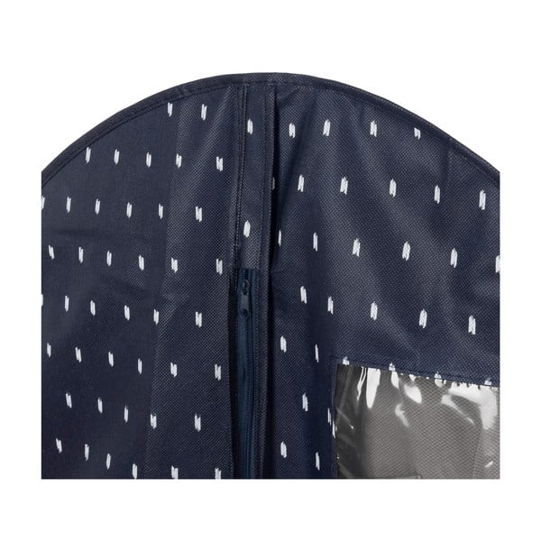 Tumši zils piekaramais drēbju maisiņš Compactor Dots, garums 100 cm-image-2
