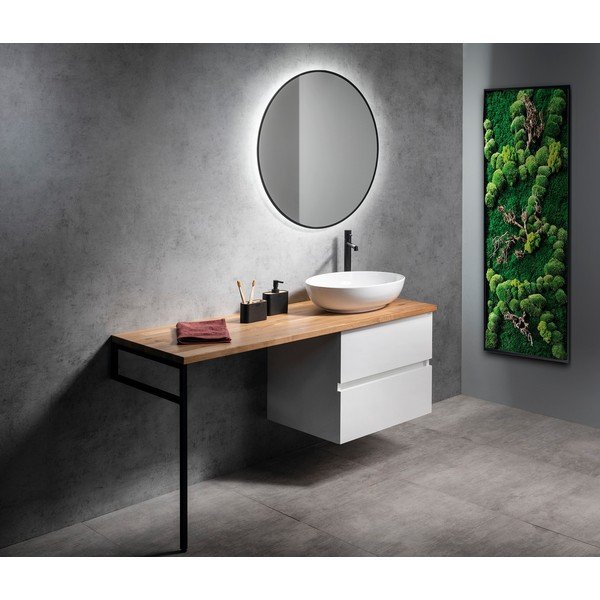 Melns tērauda virsmas balsts 49x2 cm – Sapho-image-2