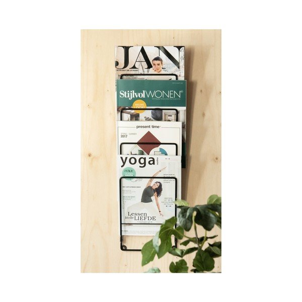 Melns žurnālu plaukts PT LIVING-image-1