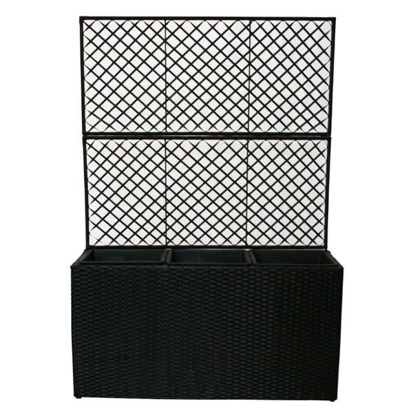 Melns dārza puķu pods Bonami Essentials Wall-image-1