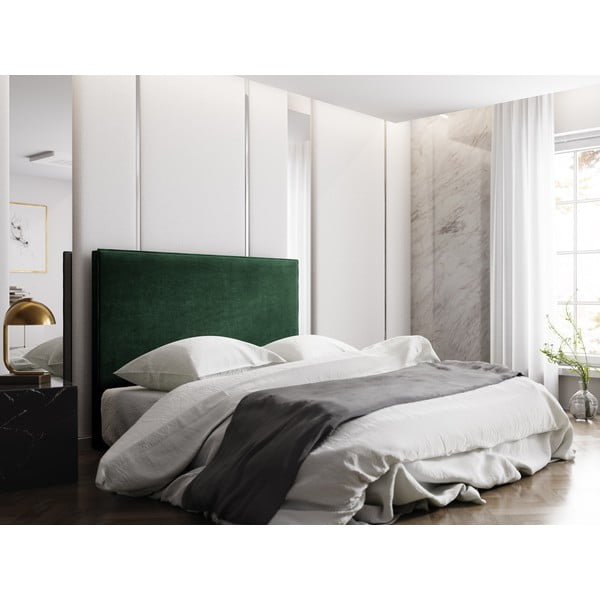 Tumši zaļš gultas galvgalis 140x120 cm Natalia – Milo Casa-image-3