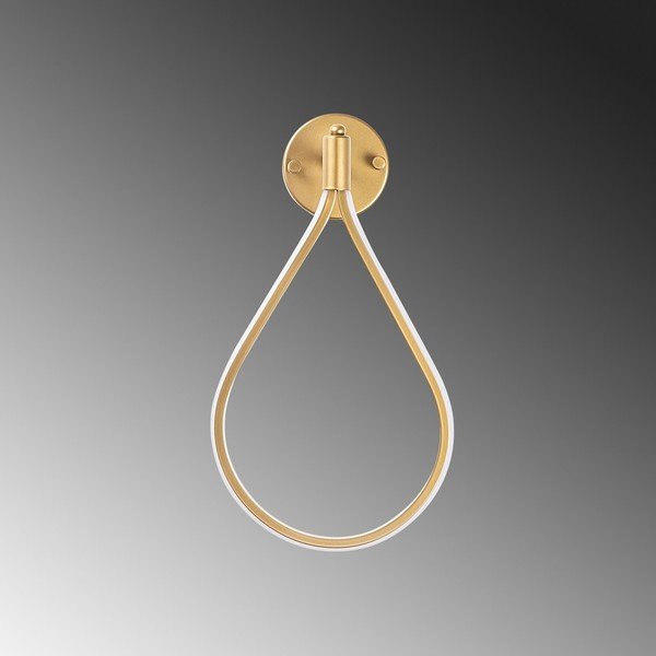 Zelta krāsas LED sienas lampa Damla – Opviq lights-image-1