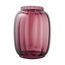 Sarkana stikla rokām darināta vāze (augstums 21 cm) – House Nordic