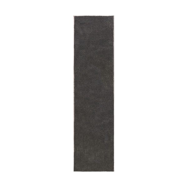 Tumši pelēks celiņa paklājs no pārstrādātas šķiedras 60x230 cm Sheen – Flair Rugs