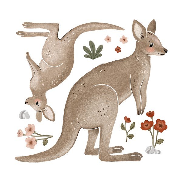 Uzlīmju loksne 65x61 cm Kangaroo – Lilipinso-image-2