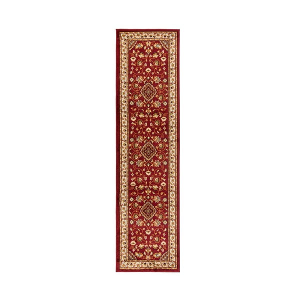 Sarkans celiņa paklājs 66x300 cm Sherborne – Flair Rugs