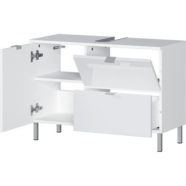 Balts skapītis zem izlietnes Germania Mauresa, platums 80 cm-image-3