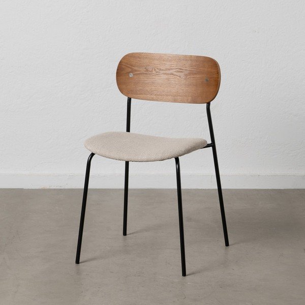 Brūni/krēmkrāsas pusdienu krēsli (4 gab.) Moe – Ixia-image-1