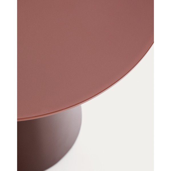 Apaļš sānu galdiņš ar stikla galda virsmu ø 50 cm Wilshire – Kave Home-image-4