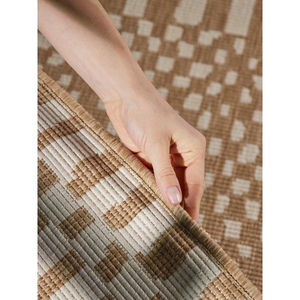 Krēmkrāsas/dabīga toņa iekštelpu un āra paklājs 120x170 cm Haringey Barkham – Ted Baker-image-4