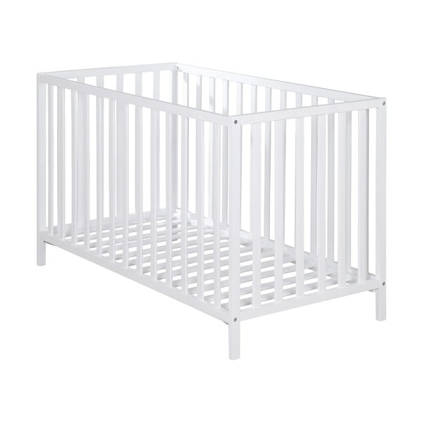 Balta bērnu gultiņa 60x120 cm Cosi – Roba