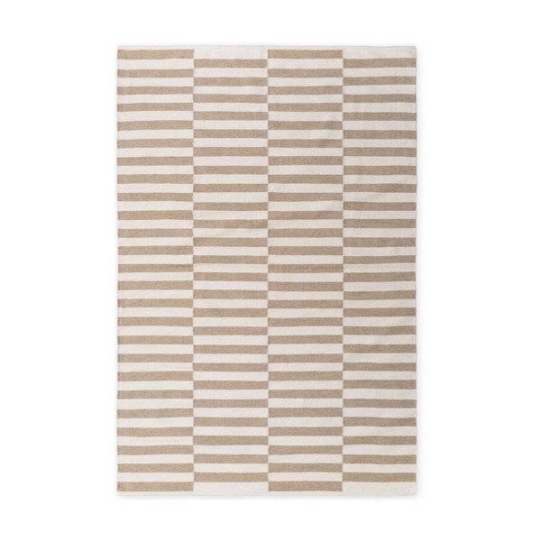 Balts/gaiši brūns divpusējs/ar rokām darināts vilnas paklājs 200x300 cm Vika – Hanse Home