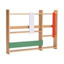 Dabīga toņa daudzlīmeņu sienas plaukts ar ozolkoka imitāciju 110 cm Arki – Hübsch