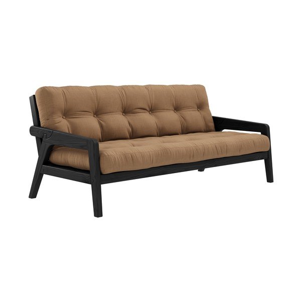 Brūns izvelkamais dīvāns 204 cm Grab – Karup Design-image-3