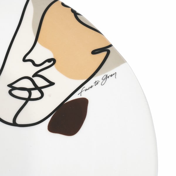 Keramikas šķīvis VDE Tivoli 1996 Face to Grey, ø 35 cm-image-2