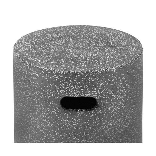 Melns dārza sānu galdiņš Bonami Selection Loris, ø 35 cm-image-2