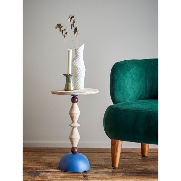 Egles masīvkoka apaļš sānu galdiņš ø 30 cm Mannelli – Bloomingville-image-1