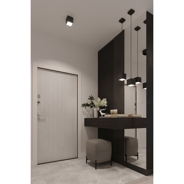 Melns griestu gaismeklis Sollux Geo-image-1