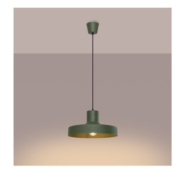 Zaļa piekaramā lampa ø 35 cm Vito – Sollux-image-4