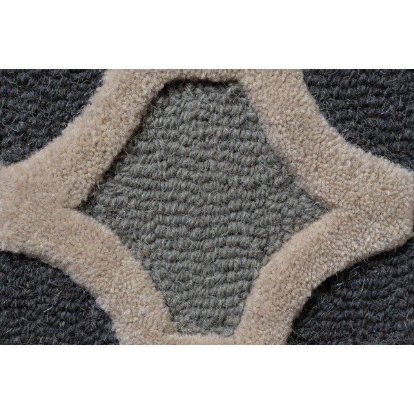 Pelēks vilnas paklājs 290x200 cm Moorish Amira – Flair Rugs-image-3