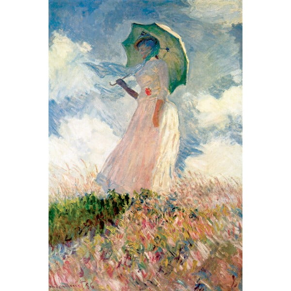Gleznas reprodukcija 30x45 cm Woman with sunshade – Fedkolor
