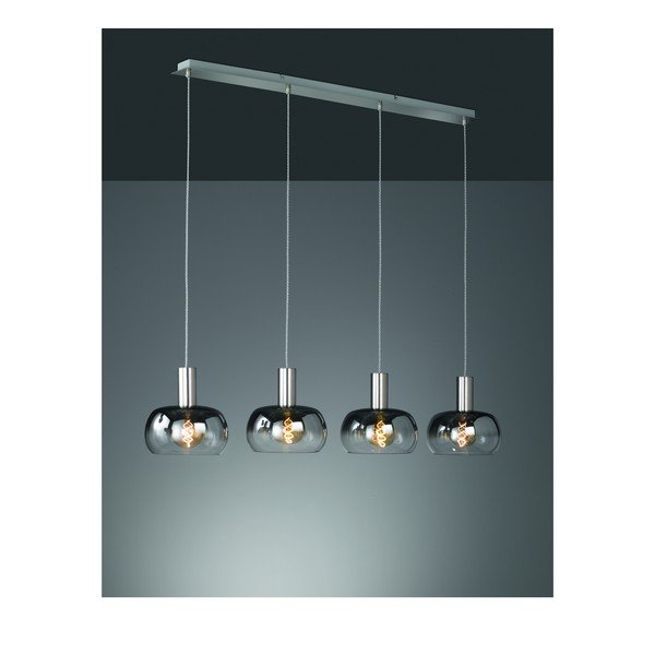 Melna un sudraba krāsas griestu lampa Fischer & Honsel Brad-image-3