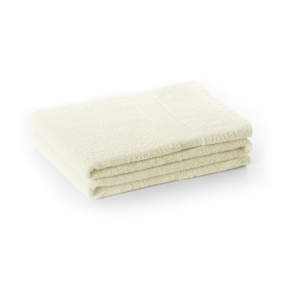 Krēmkrāsas frotē kokvilnas dvielis 30x50 cm Marina – DecoKing