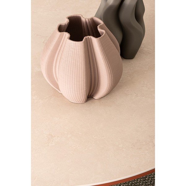 Apaļš dārza ēdamgalds ar akmens galda virsmu ø 120 cm Cabas – Bizzotto-image-2