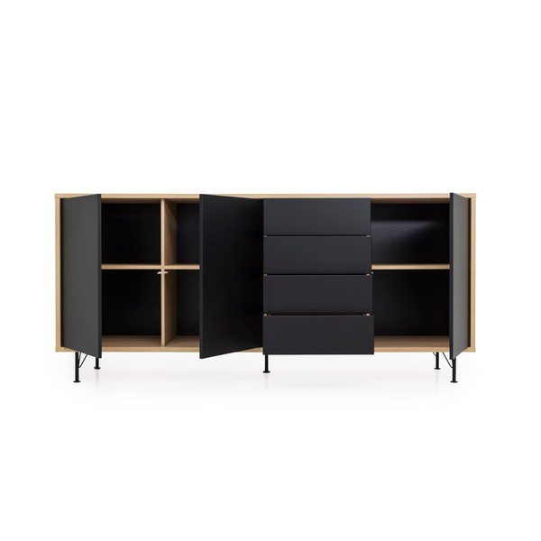 Melna kumode Tenzo Flow, garums 217 cm-image-2