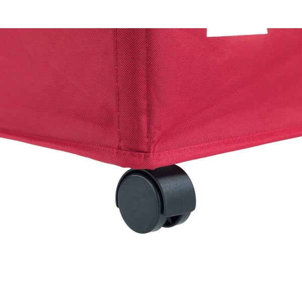 Sarkans trīsdaļīgs veļas grozs Wenko Trivo, 117,6 l-image-3