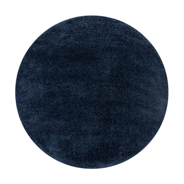 Tumši zils apaļš paklājs ø 133 cm – Flair Rugs