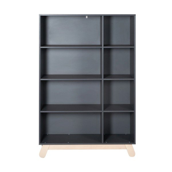 Antracīta pelēks bērnu grāmatu plaukts 107x159 cm Jara – Roba-image-2