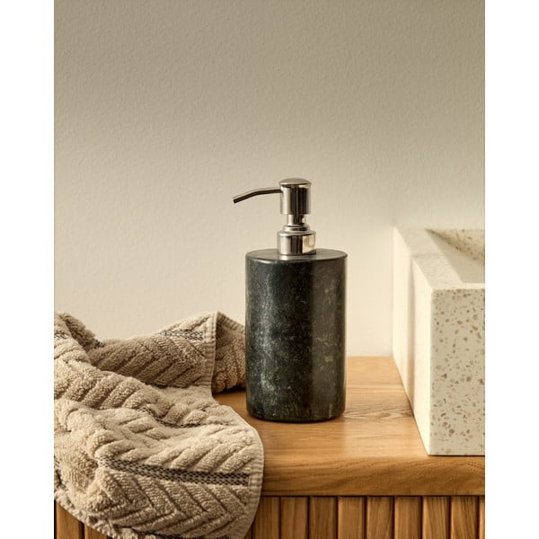 Tumši zaļš marmora ziepju dozators 200 ml Elenei – Kave Home-image-1