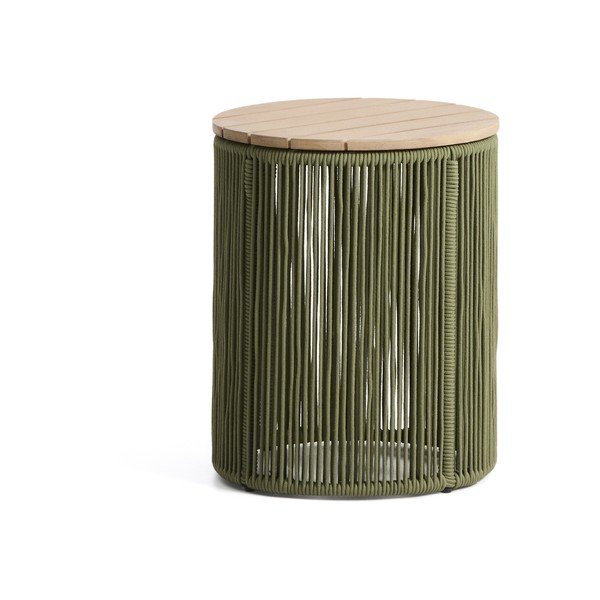 Apaļš dārza galdiņš ar akācijas koka galda virsmu ø 40 cm Dandara – Kave Home