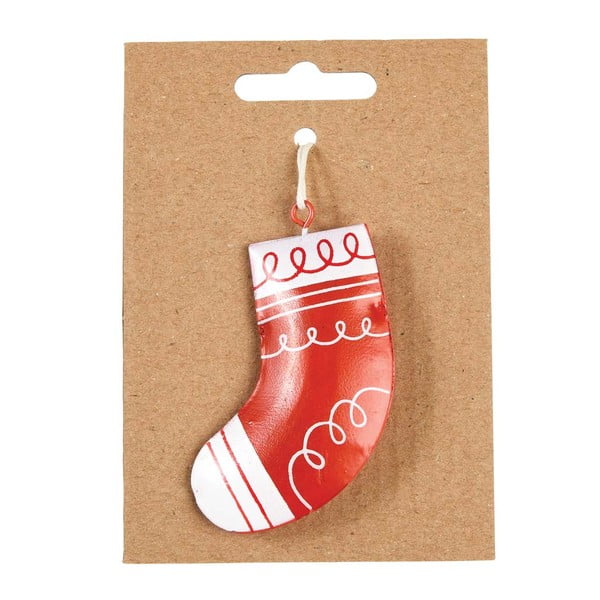 Ar rokām apgleznots metāla eglīšu rotājums Rex London Stocking-image-2