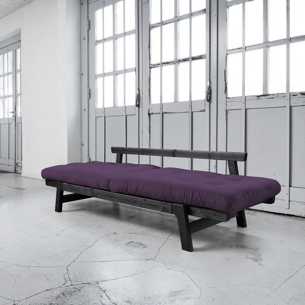 Dīvāns gulta Karup Step Black/Purple-image-2