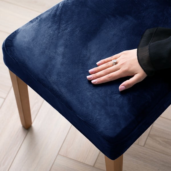 Zili uzvelkami pārvalki krēslam (4 gab.) 48 cm Sento – Restilo-image-1