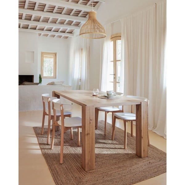 Ēdamgalds ar ozolkoka imitāciju 90x160 cm Deyanira – Kave Home-image-1