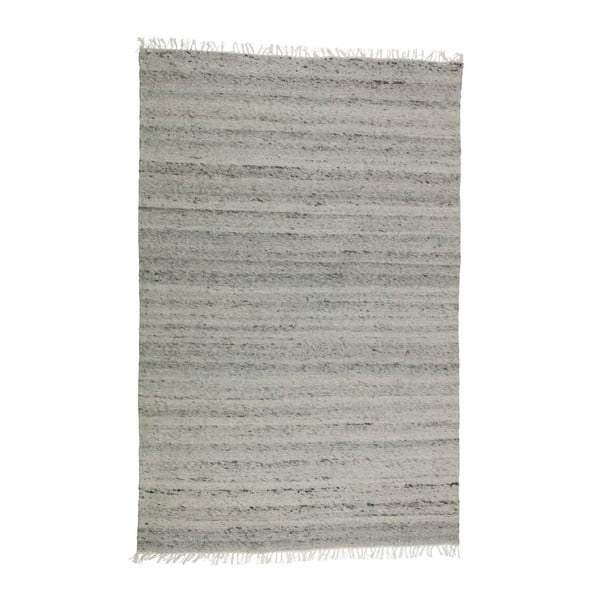 Pelēks vilnas paklājs BePureHome Fields, 240 x 170 cm