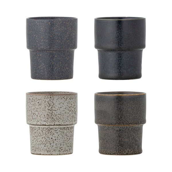 Brūnas espreso akmensmasas tasītes (4 gab.) 150 ml Ewan – Bloomingville