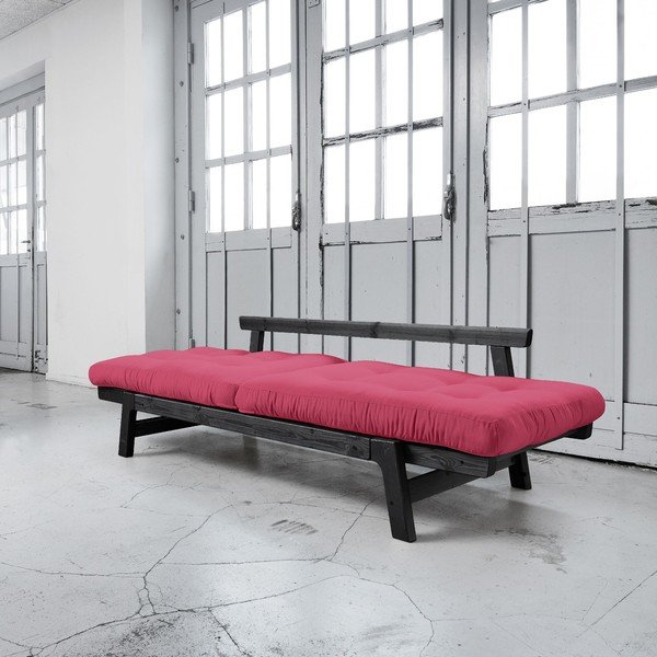 Dīvāns gulta Karup Step Black/Magenta-image-2